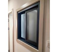 Ventana deslizante personalizada con mecanismo de bloqueo, diseño de marco horizontal para graneros, espacios al aire libre y resistente a la intemperie