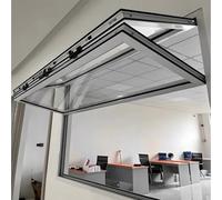 Ventana deslizante plegable con vidrio reforzado y cerraduras para una salida segura de alimentos de la unidad de comedor, mejorando la eficiencia del servicio