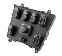 Ventana EléCtrica BotóN Cubiertas Interruptor combinado de control de elevalunas eléctrico para coche, botón central de bloqueo de puerta para W163 para clase ML 1638206610