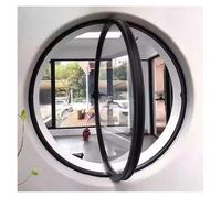Ventana giratoria Circular con manijas, Marco de aleación de Aluminio con Vidrio Templado para reemplazo de cobertizo