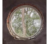 Ventana giratoria Circular de 40, 50, 60, 70, 80, 90 y 100 cm de diámetro: Ventana de cobertizo Redonda de Montaje al RAS con Vidrio Templado, Ventanas de sótano de Repuesto giratorias de 36