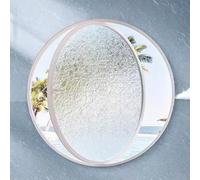 Ventana giratoria redonda, ventilación de 360° con asas, montaje empotrado para ático, cocina, estudio, dormitorio