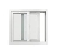 Ventana Horizontal Corredera Aluminio, Manilla Fácil Instalar, Vidrio Templado - para Cobertizo Jardín, Trastero, Protección Antirrobo(White,25x23"/63x58CM)