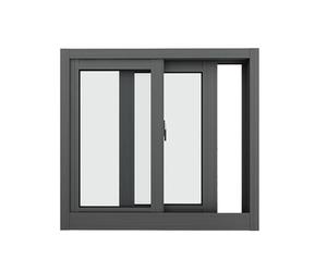 Ventana Horizontal Corredera Aluminio, Manilla Fácil Instalar, Vidrio Templado - para Cobertizo Jardín, Trastero, Protección Antirrobo(Black,29x23"/74x58CM)
