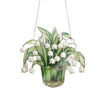 Ventana Interior Sun Catchers - versátiles Lily of Valley | Decoración de Ventana llamativa de Color Brillante para Cualquier habitación, jardín, Exterior, Ventana