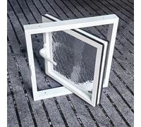 Ventana Keller de aluminio de alta calidad con luz superior giratoria, sistema de ventilación manual, puerta corredera y cubierta de privacidad, ideal para sótanos y mejoras del hogar