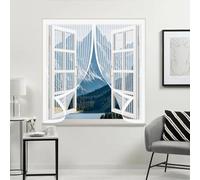 Ventana Magnética 135 x 145 cm sin Taladros, Cierre Automático, Fácil de Instalar y Lejos de Los Mosquitos con Iman sin Taladrar Cortina Mosquiteras para Todas Las Ventana, Blanco