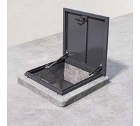 Ventana manual personalizable para tragaluz de 20.9 x 20.9 pulgadas, marco de aleación de aluminio para techo, puerta de acceso para loft y techo caído, duradero y de fácil acceso