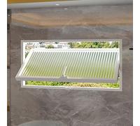 Ventana pivotante de aleación de aluminio, ventana abatible con giro de 360°, diseño anti-miradas con función de ventilación y entrada de luz, para baño y cocina(White B,85x65cm/33.5x25.6in)