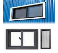 Ventana plegable a prueba de robos Ventanas for sótano, con mosquitera y vidrio templado, de 20, 22, 24 26 pulgadas, for casas móviles, ideales for baños, cocinas altillos(WxH 45x130cm/18x52in)