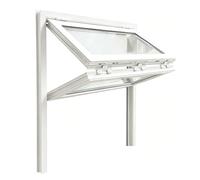 Ventana Plegable De Aluminio De Montaje Empotrado, Ventana De Servicio De Concesión De Doble Guillotina Para Catering, Tienda, Habitación Con Vista Al Mar(WxH 20x18in/51x46cm)