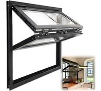 Ventana plegable de aluminio personalizable de 121,9 x 61 cm para alimentos Truc le Cocinas y ReurantsVentana deslizante de servicio de montaje F para un servicio eficiente de alimentos