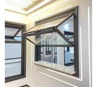 Ventana plegable de aluminio plegable con marco inferior, ventana deslizante para servir cafetería, soporte de concesión