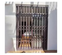 Ventana Plegable de Seguridad de Acero Inoxidable, Color café, 110, 115 y 120 H - Rejas antirrobo Plegables Personalizables - Ventana corredera retráctil para dormitorios y oficinas (138 x 1