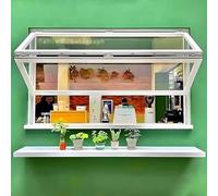 Ventana plegable deslizante con bloqueo de seguridad para camiones de alimentos y comensales