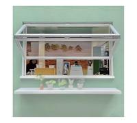 Ventana plegable deslizante de repuesto para cafeterías de 55 x 70 cm, ventana de conceso para un fácil acceso y una mejor experiencia del cliente