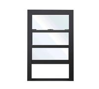 Ventana plegable, ideal for casas móviles, vidrio de 5 mm de espesor, ventana corrediza de aluminio de una sola hoja, duchas y gallineros.(80x90cm/31.5x35.4in)