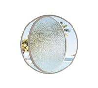 Ventana portlight giratoria de aleación de aluminio de 360°, cristal templado, redondo, repuesto para persianas plisadas, ideal para ventilación y diseño moderno (blanco)
