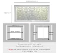 Ventana Rectangular Para Casa, Giratoria 360° Para Cobertizo, Con Marco De Aluminio Y Junta De Sellado, Ventana Empotrable Para Baño U Oficina.(White-A,60x40 cm)