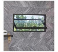 Ventana Rectangular Para Casa, Giratoria 360° Para Cobertizo, Con Marco De Aluminio Y Junta De Sellado, Ventana Empotrable Para Baño U Oficina.(Black-B,120x40 cm)