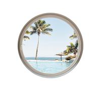 Ventana Redonda Aleación Aluminio Giratoria 360° Con Vidrio Templado, Empotrada Para Dormitorios, Cocinas, Baños Salas Estar(Multi-colored,100cm)
