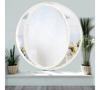 Ventana Redonda Con Rotación De 360° Alrededor Del Centro, Ventana De Aluminio Y Vidrio Con Manijas, Para Baño, Cocina, Ático, Oficina, Cafetería,White 1,65cm/25.5in