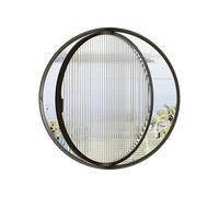 Ventana Redonda de Cristal giratoria 360° de 70 cm, de aleación de Aluminio, con Orificio de ventilación y Asas para Cocina y decoración del hogar. Elegante reemplazo para una Mejor ventilac