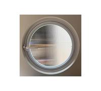 Ventana Redonda Decorativa de aleación de Aluminio giratoria 360° con Manilla, Cristal Templado, diseño Multicolor Integrado, 90 cm de diámetro, para Barcos y hogares.