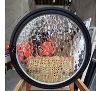 Ventana Redonda Giratoria Con Vidrio Templado, Ventanas De Cobertizo De Aleación De Aluminio Giratorias 360, Para Baño, Cocina, Casa De Juegos,Negro,60cm/23.6in