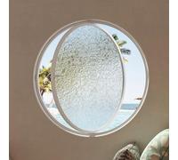 Ventana redonda giratoria de 360° con asa, ventana pivotante de vidrio templado para uso en interiores, decoración del hogar con ojo de buey