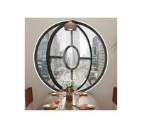 Ventana Redonda giratoria de 360°, de aleación de Aluminio y Vidrio Templado, con bisagra pivotante, con manija con Cerradura, Ventana de Embudo, Ventana de Ojo de Buey para ventilación de b
