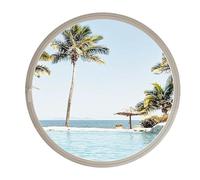 Ventana redonda giratoria de 360°, marco de aluminio de vidrio templado de 5 mm, 40 cm-100 cm, diseño de pivote suave ajustable, ajuste universal para el hogar, cafetería, puesto de comida (blanco