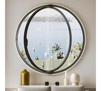 Ventana redonda giratoria, ventilación de 360°, reemplazo de decoración de interiores, para baño, dormitorio, sala de estar