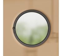 Ventana redonda, ventana abatible giratoria de 360°, ventana empotrada con vidrio templado, ventanas pequeñas para casa, ventanas corredizas para baño, casa de juegos, hogar, sala de estar (