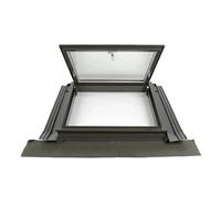 Ventana Skylight - Reemplazo de ventanas de tejado para casas - Ventana de sótano altamente sellada con drenaje - Escotilla de techo con ventana manual para ático/sala de sol(45°,LxW 90x100cm/35.4x39.