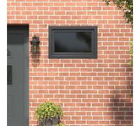 Ventana sótano de PVC y vidrio apertura oscilo-batiente marco | Junta, marco de PVC, vidrio, posiciones de apertura múltiples, edificio de utilidad, mantenimiento de paño húmedo