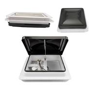 Ventana universal para caravana 42x42cm, claraboya con ventana de pantalla para caravana, autocaravana, furgoneta familiar