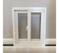 Ventana Ventanas de Aluminio Blanco para Cobertizos, para Interior y Exterior, Ventana Corrediza para Casita de Juegos, Ventana de Repuesto para Casa Móvil, Ventana(35x24in/89x61cm)