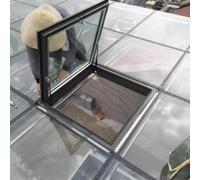 Ventanas ajustables de doble capa para protección del techo, aislamiento frío y térmico, adecuado para techos inclinados y planos, 76 x 81 cm, Dachfenster