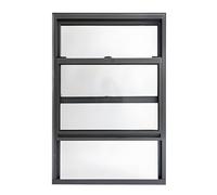 Ventanas correderas con marco de aluminio y vidrio templado para montaje empotrado en gallineros, invernaderos, casas de juegos y aplicaciones al aire libre