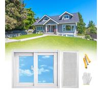Ventanas correderas de aluminio para reemplazo del hogar, tamaños de 31 x 20, 38 x 15, 40 x 24 y 36 x 15, marco blanco con pantallas para sótano y casas móviles, solución de ventilación duradera