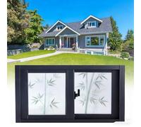 Ventanas correderas pequeñas, ventanas de sótano, ventanas de aleación de aluminio con vidrio esmerilado y mosquiteras, adecuadas for sustituir ventanas en viviendas, baños y cobertizos(50x60 cm)