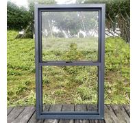 Ventanas Correderas Ventanas Correderas de Apertura Vertical, Ventanas Domésticas de Aluminio con Vidrio Reforzado, Ventanas de Repuesto para Casas Antiguas(Gray,36x38in/91x97cm)