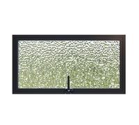 Ventanas Correderas Ventanas de Repuesto para Casas con Vidrio Templado y Manija, Ventana de Baño Giratoria para El Hogar, Ventana para Casita de Juegos/Cobertizo(Black,85x40cm/33.5x15.7in)