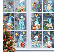 Ventanas de Navidad Pegatinas Estáticas Clings Vinilo extraíble Papá Noel Árbol de Navidad Muñeco de nieve Copo de nieve Ciervos DIY Pared Ventana Puerta Mural Escaparate Calcomanía
