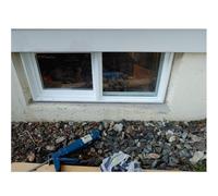 Ventanas de sótano pequeñas de montaje empotrado de 20-50 pulgadas de ancho y 12-20 pulgadas de alto, ventanas de repuesto deslizantes horizontales para baño, cobertizo, gallinero, 100 x 40 pulgadas