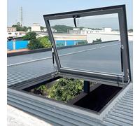 Ventanas De Techo Con Película Solar Y Guantes, Claraboya Para Techo Plano E Inclinado, Ventana De Aluminio Para Ático, Personalizable Para Garaje, Sótano, Ático Y Habitaciones Oscuras(LxW 90x70cm/35.