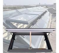 Ventanas de Techo Tipo tragaluz con Control Remoto y Sensor de Lluvia, Ventana de Techo eléctrica de Aluminio, para Techo, ático, sótano, A, 70x50cm/27.6x19.7in
