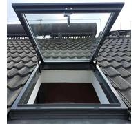 Ventanas de Techo Tipo tragaluz para Techo de casa, Ventana de Techo de Salida de Emergencia con ventilación Manual, tragaluz de ático Personalizable para Pasillo, solárium, Escalera, Garaje