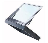 Ventanas de techo y tragaluces personalizados con puntal de gas, escotilla de vidrio templado para áticos, sótanos y invernaderos, 51 x 76 cm, mejora la luz natural y la ventilación